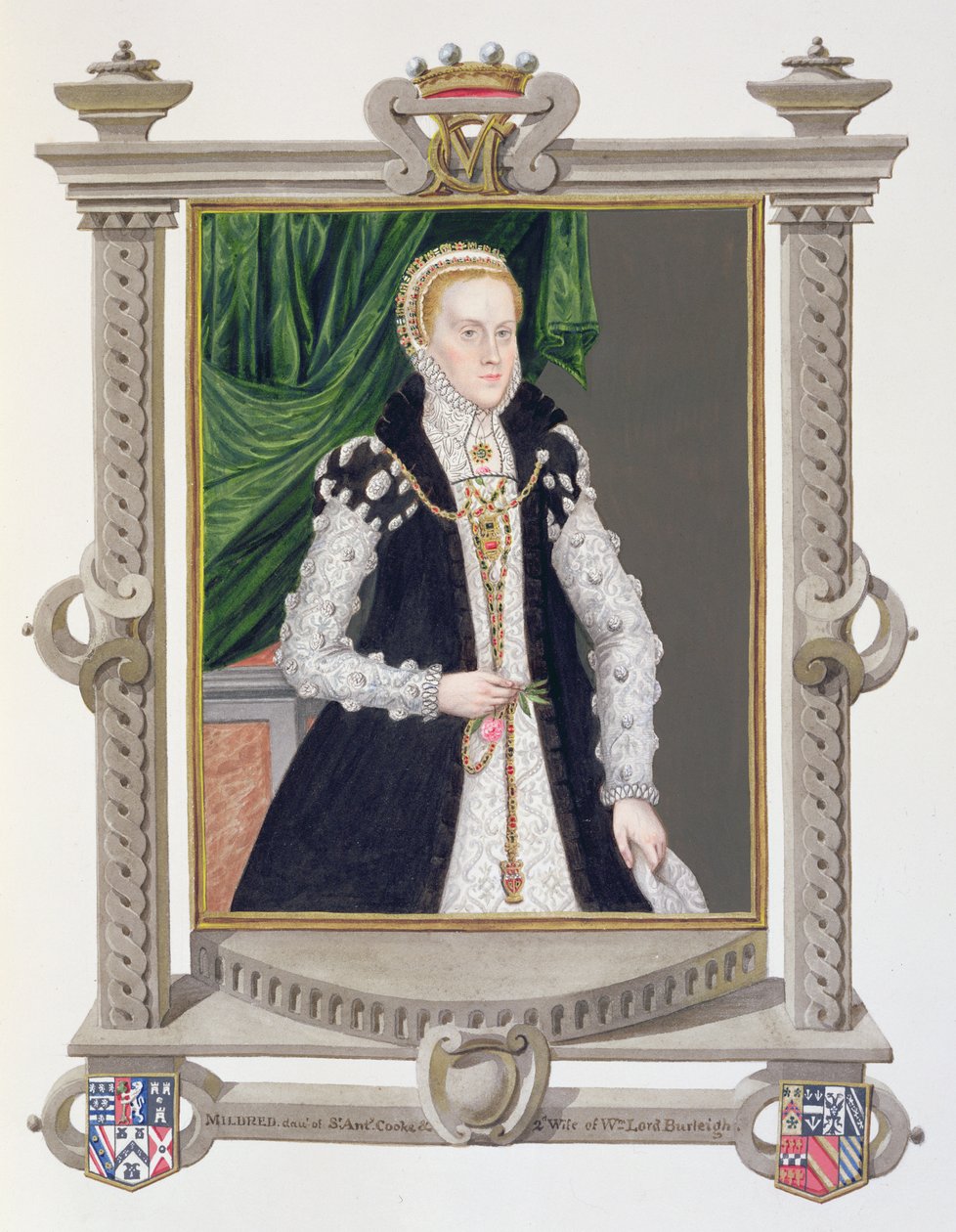 Ritratto di Mildred Cooke, Lady Burghley da 