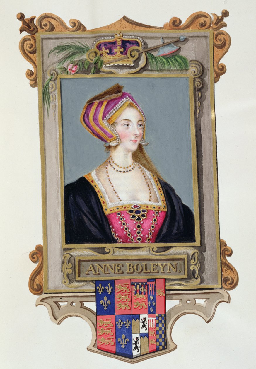 Ritratto di Anna Bolena, seconda regina di Enrico VIII, da giovane, da 