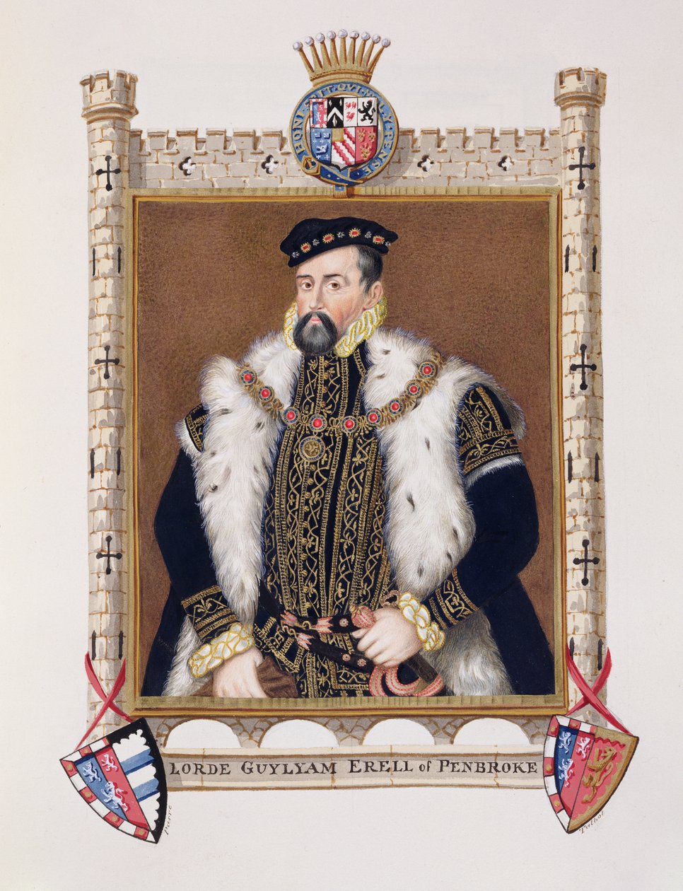 Ritratto di William Herbert (c.1506-70) 1° Conte di Pembroke da 