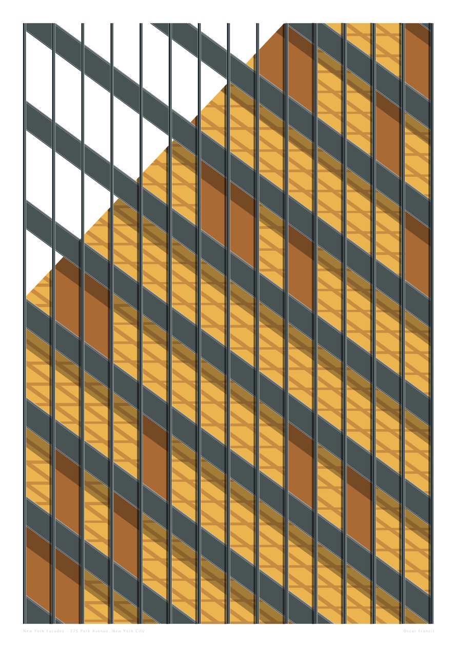 375 Park Avenue, NYC, 2015 (stampa giclée grafica) da Sarah Evans