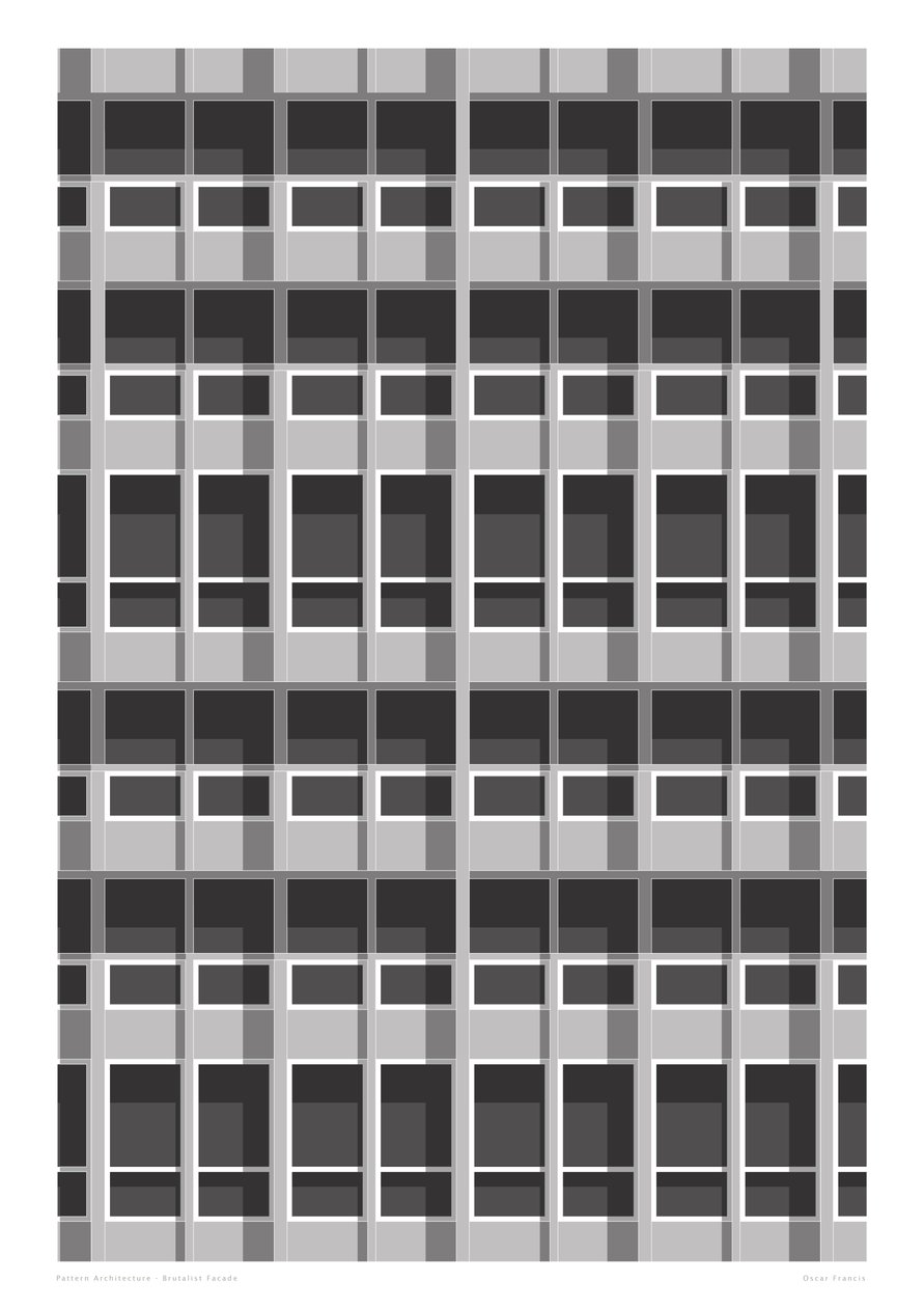 Facciata brutalista, 2015 (digitale) da Sarah Evans