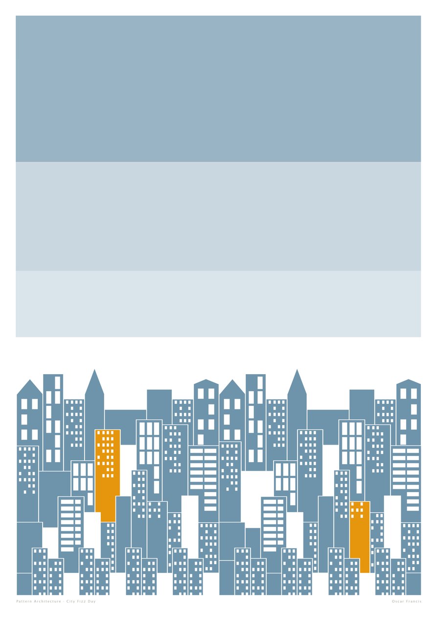 City Fizz Day, 2014 (stampa giclée grafica) da Sarah Evans