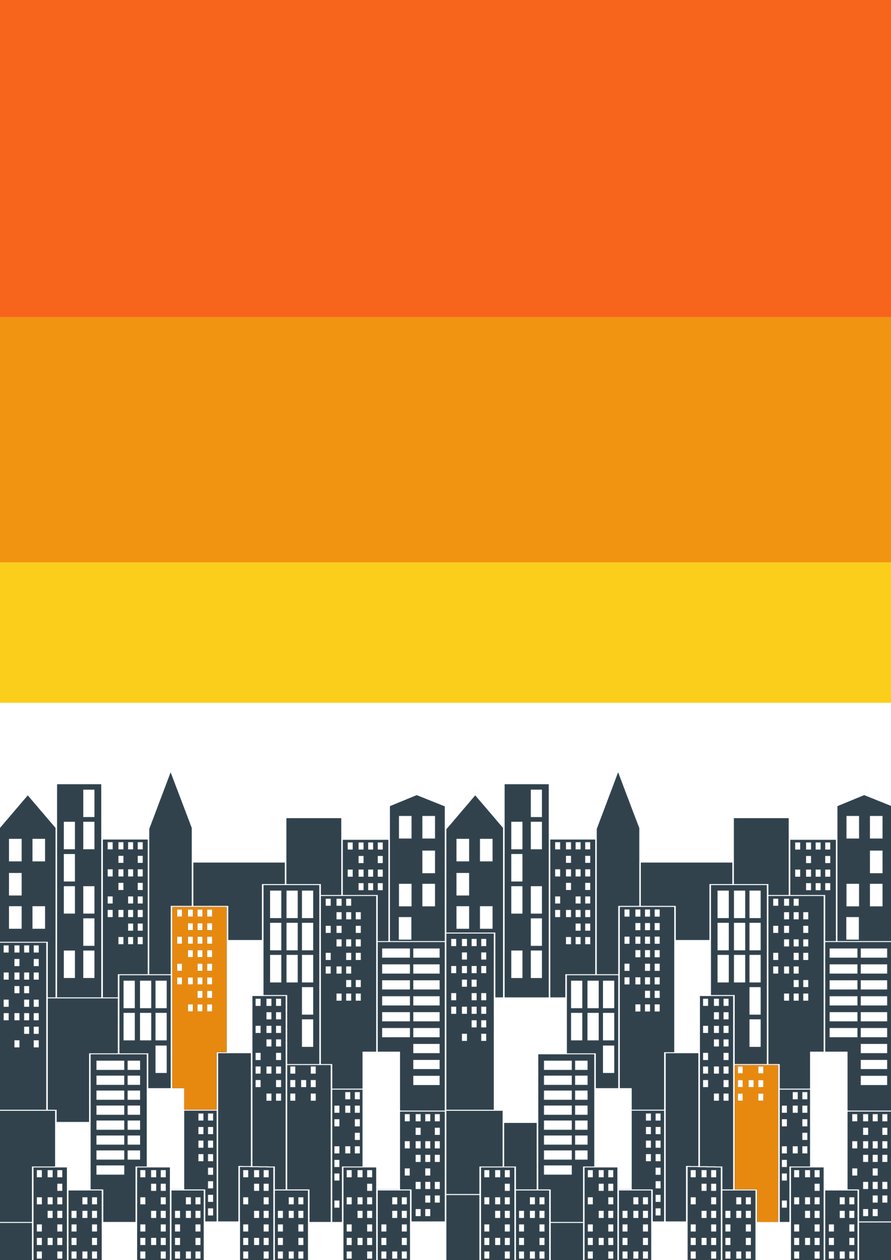 Tramonto in città, 2020 (digitale) da Sarah Evans