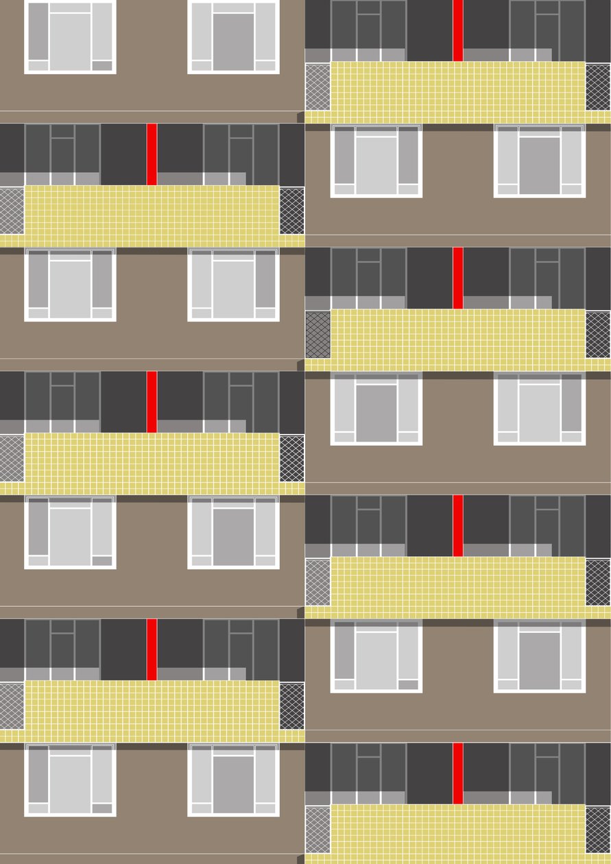Spa Green Estate, 2017 (digitale) da Sarah Evans