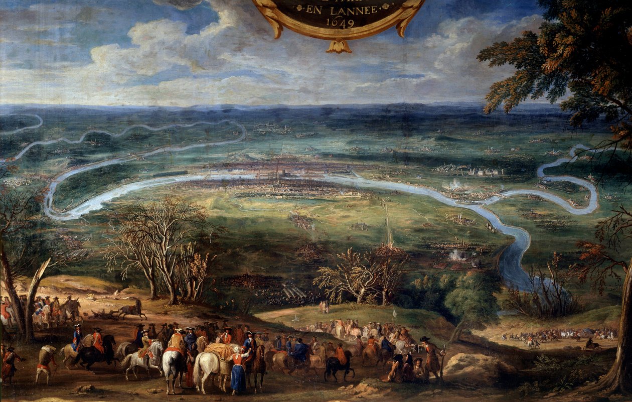Le azioni di Luigi II di Borbone, Principe di Condé (Gran Condé), blocco di Parigi nel 1649 durante la Fronda da Sauveur Le Conte
