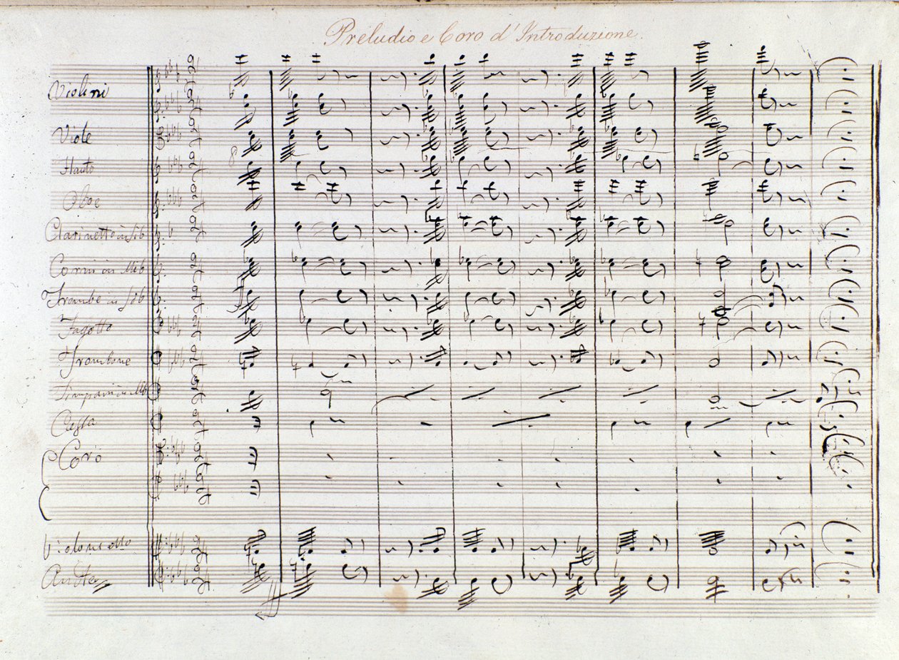 Prima pagina del preludio dell