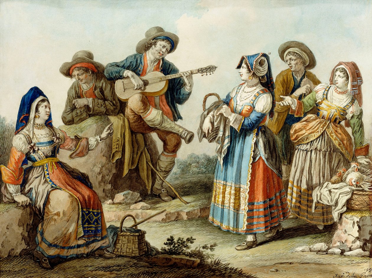 Una canzone napoletana da Saviero Xavier della Gatta