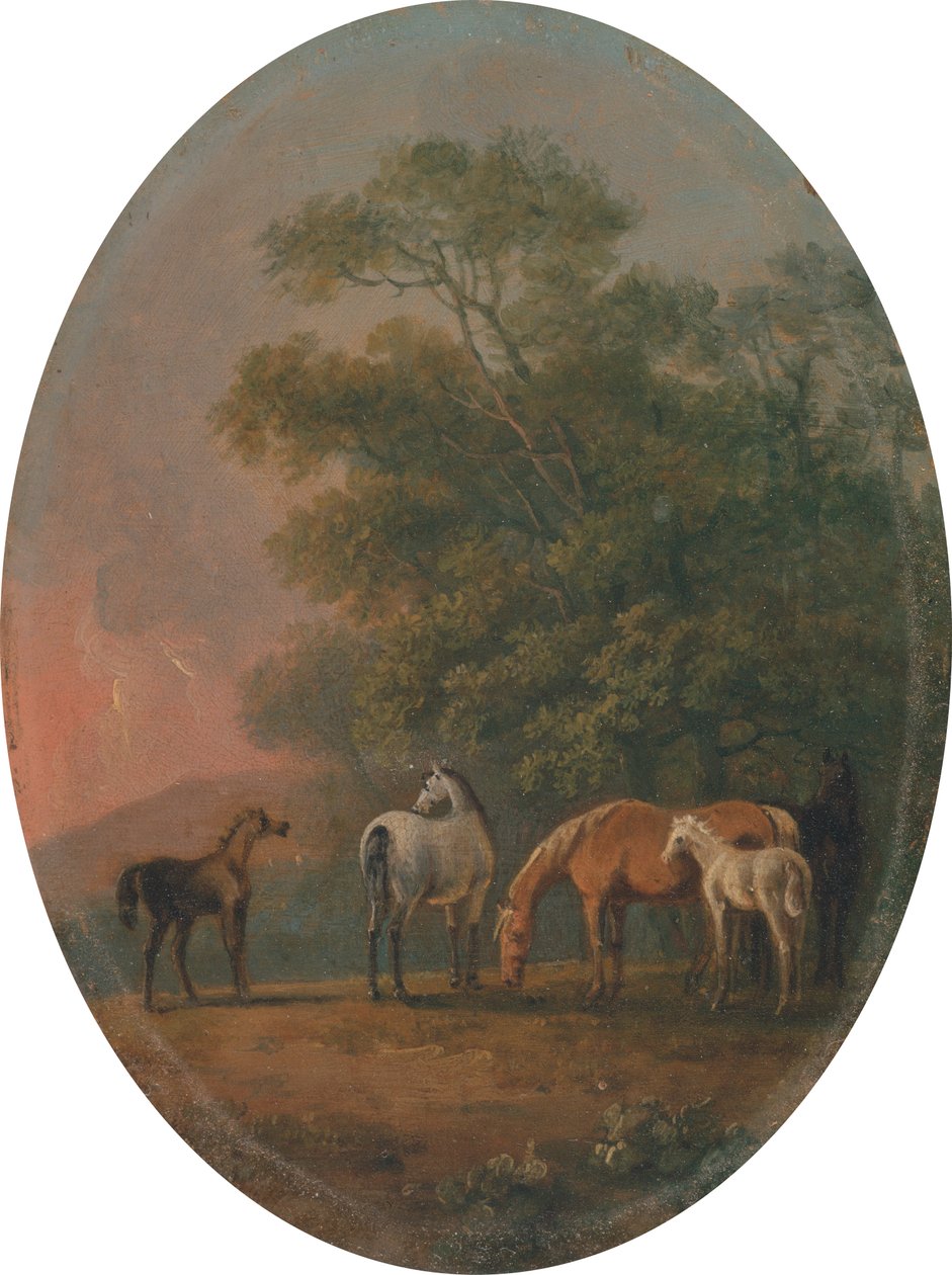 Cavalle e puledri [1795, Royal Academy of Arts, Londra, catalogo della mostra] da Sawrey Gilpin