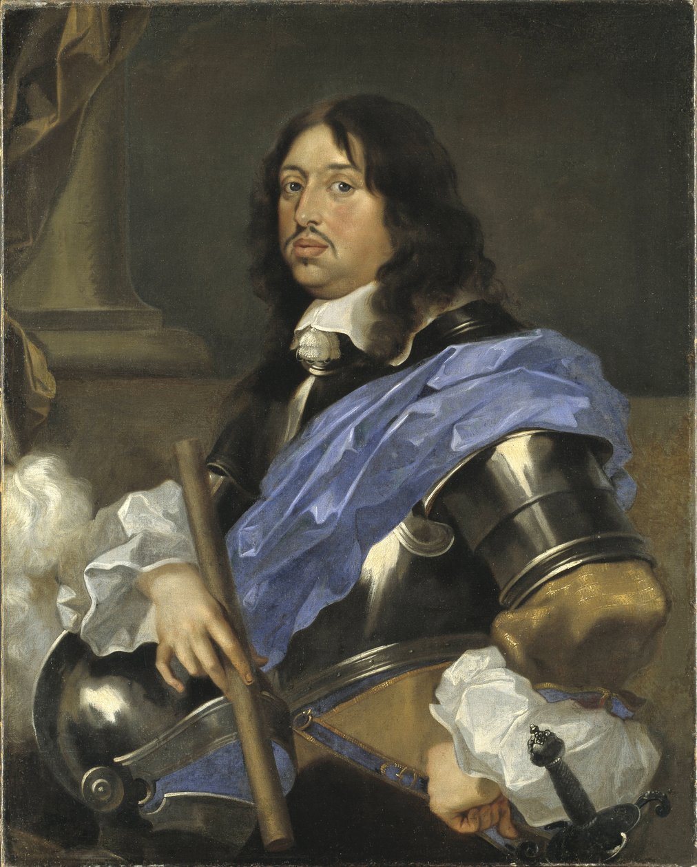 Ritratto di Re Carlo X Gustavo di Svezia da Sébastien Bourdon