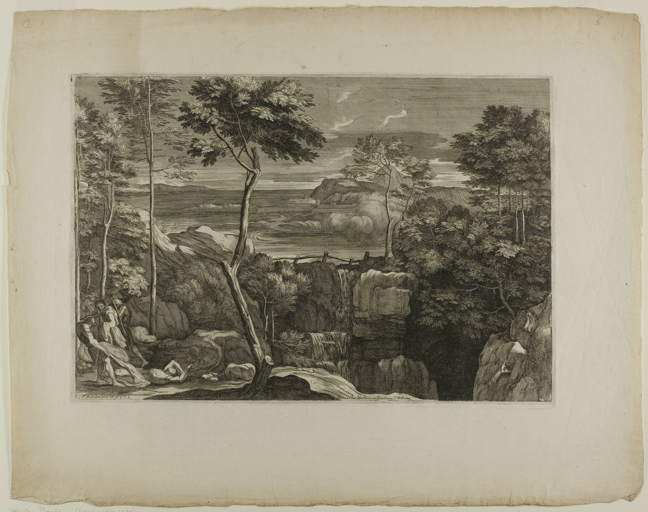Paesaggio con tre briganti e la loro vittima da Sébastien Bourdon