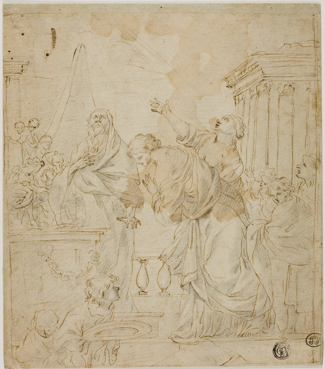 Sacrificio della figlia di Jefte da Sébastien Bourdon