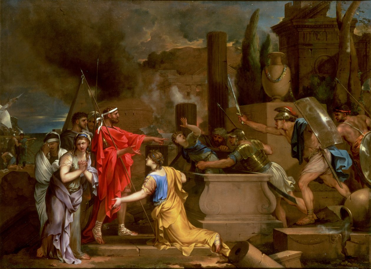 Ulisse scopre Astianatte nella tomba di Ettore, c.1654-56 da Sébastien Bourdon