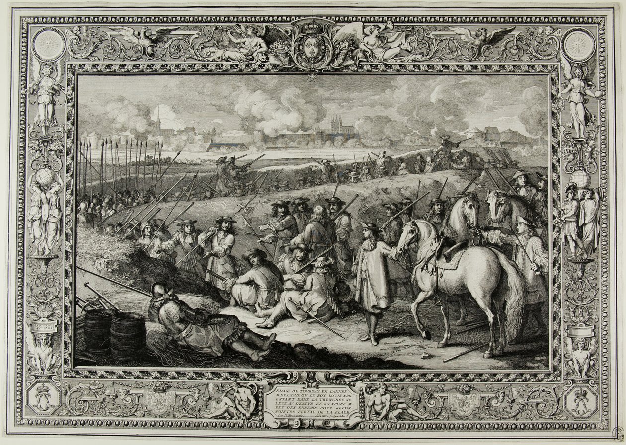 Assedio di Tourney MDCLXVII da Sébastien Le Clerc the elder