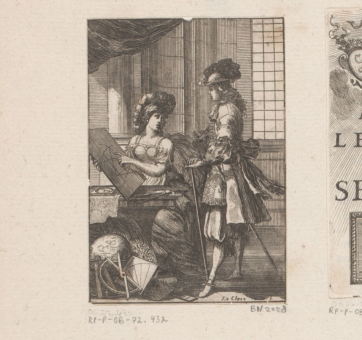 Geometria e giovane con disegno geometrico da Sébastien Leclerc (I)