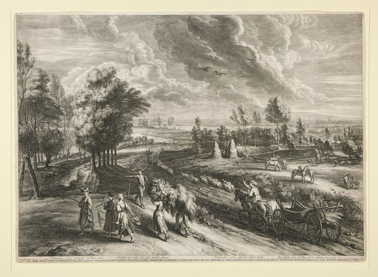 Veduta di Malines, dalla serie dei Grandi Paesaggi da Schelte Adams Bolswert