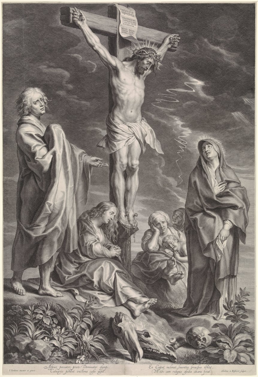 Cristo sulla croce, con Maria e Giovanni da Schelte Adamsz. Bolswert