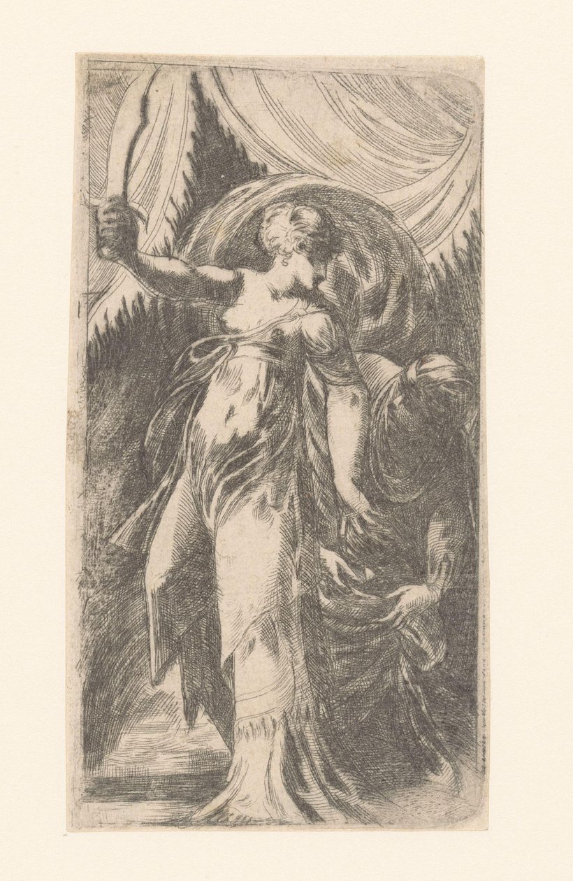 Giuditta con la testa di Oloferne in un sacco da Schiavone (attributed to)