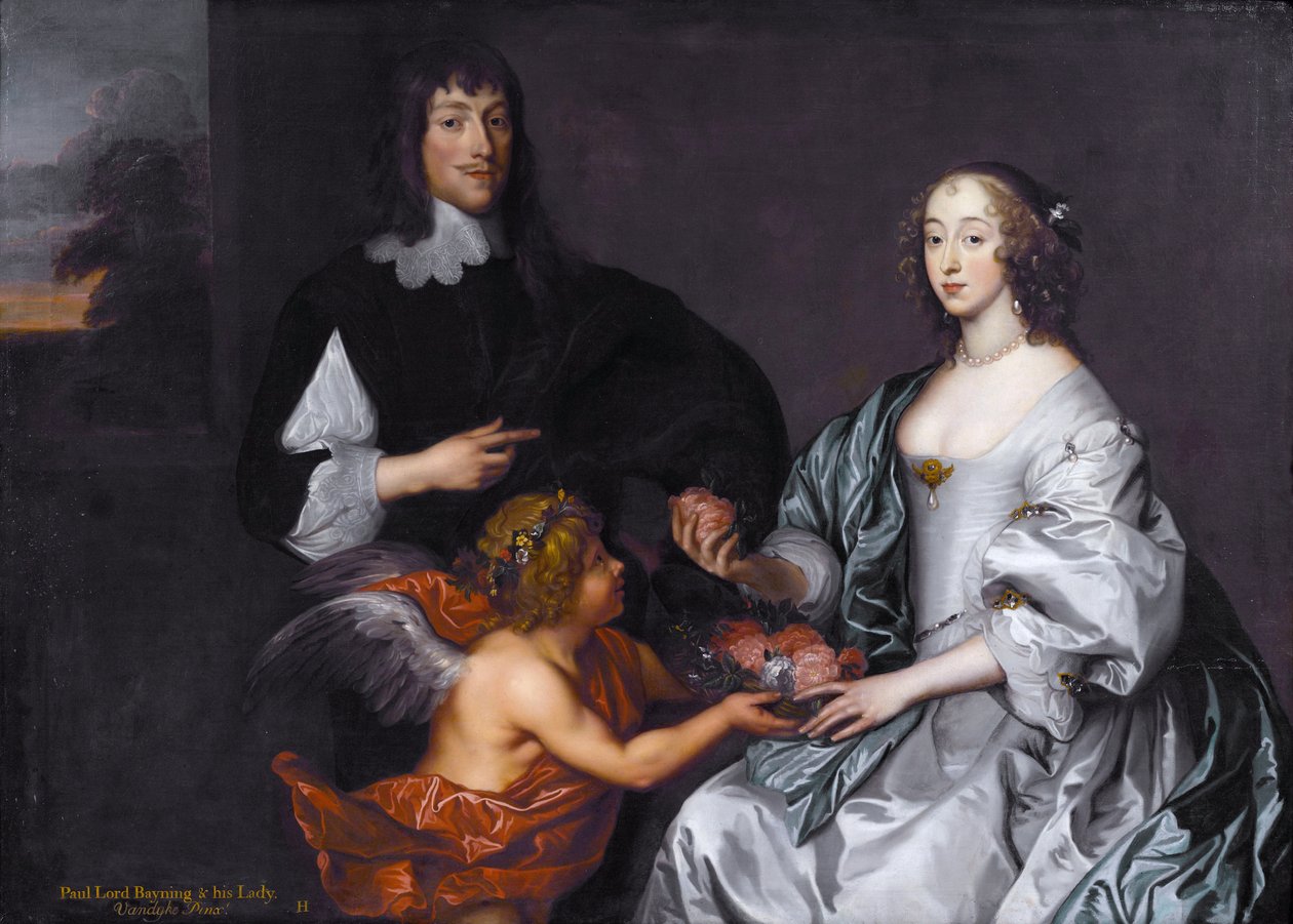 Paul Bayning, 2° Visconte Bayning di Sudbury e Penelope (1620-1647) figlia di Sir Robert Naunton da Anthony van Dyck