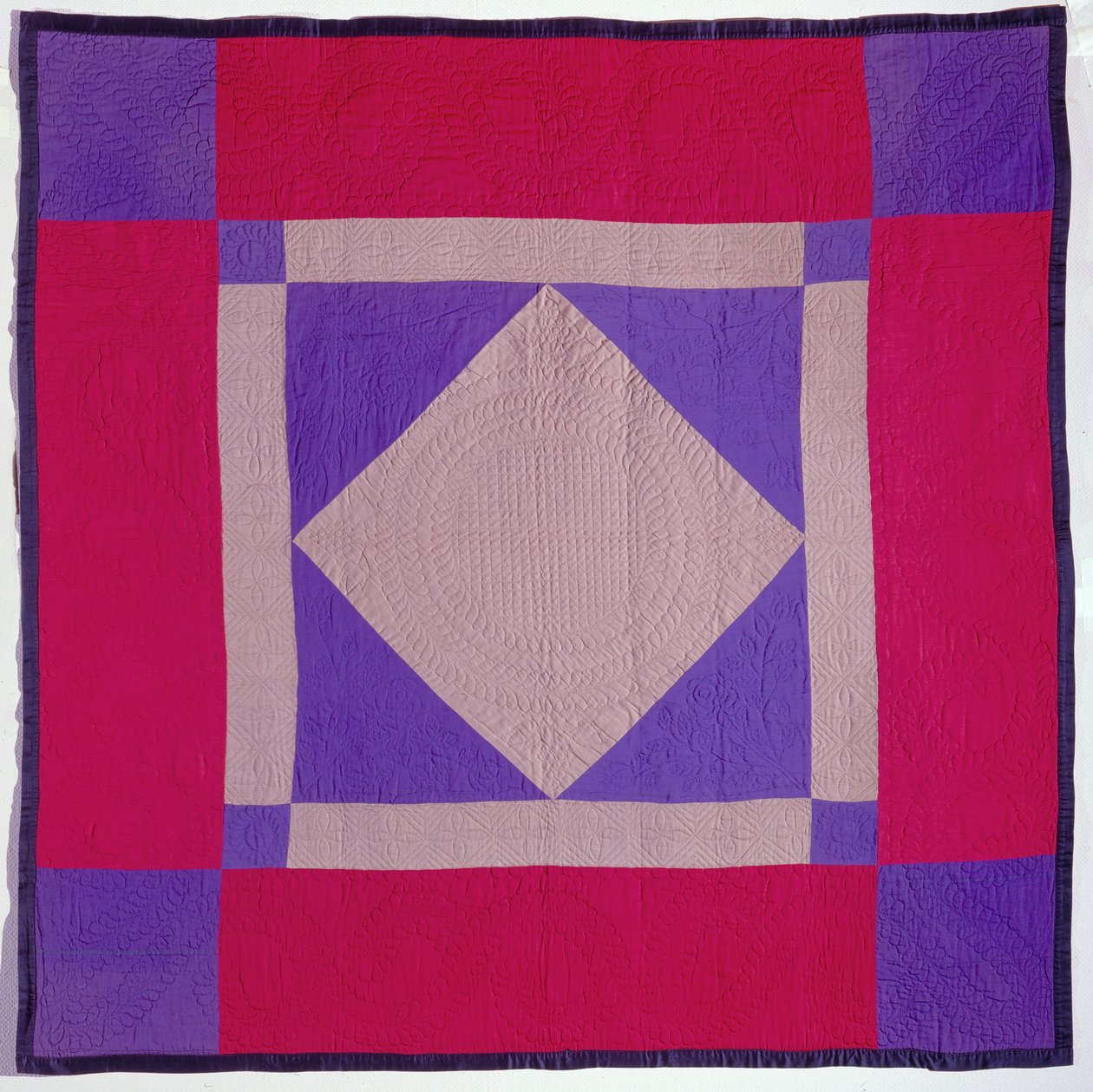 Trapunta Amish, fine XIX-inizio XX secolo (lana, cotone e quilting) da School American