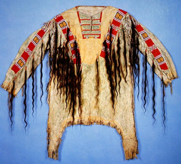 Camicia con frange, tribù Sioux da School American