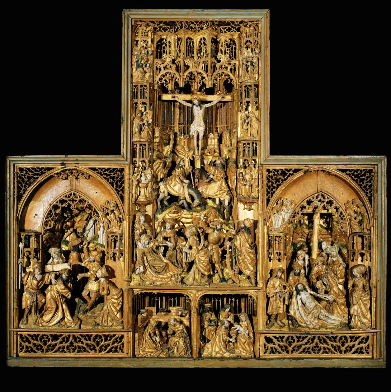 Altare della Passione, 1500-10 circa (rovere) da School Antwerp