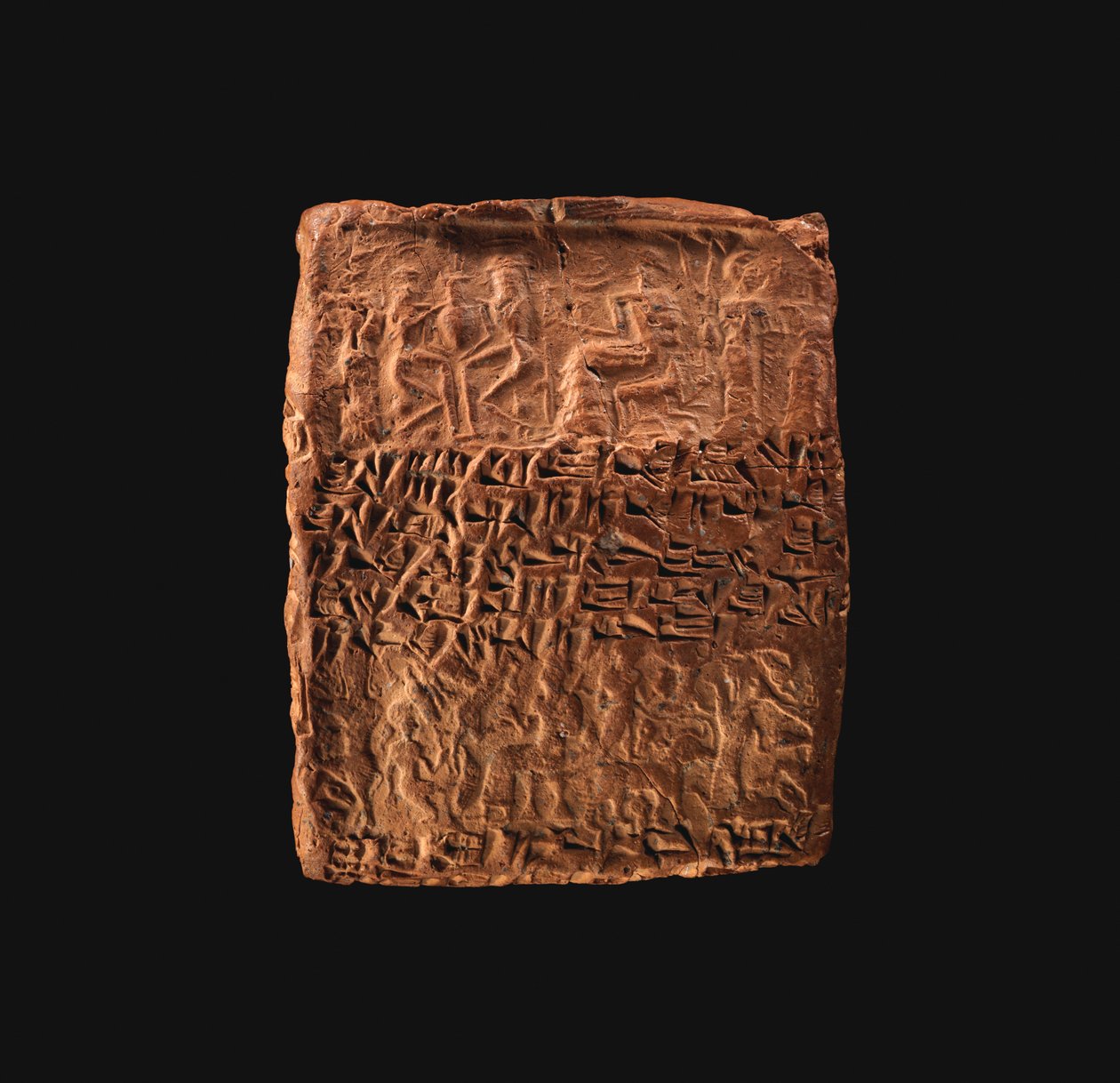 Tavoletta cuneiforme con quattro sigilli cilindrici impressi da School Assyrian