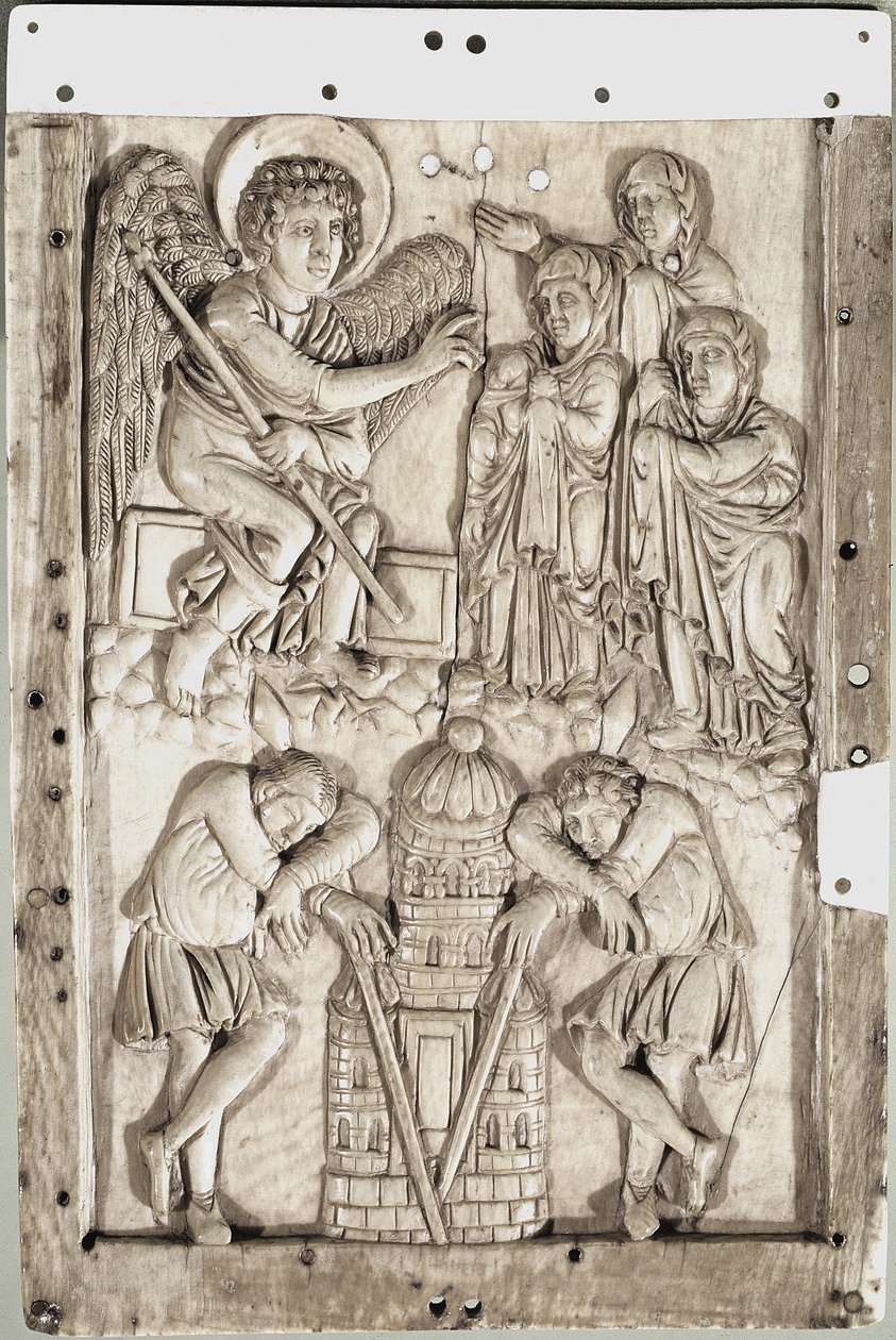 Arte carolingia: sante donne al sepolcro (rilievo in avorio) da School Carolingian