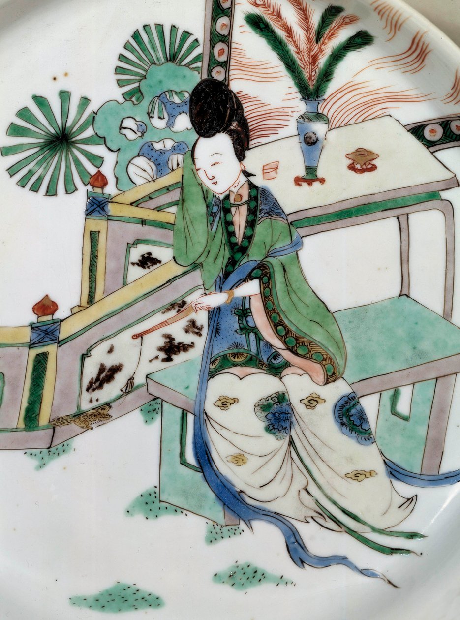 Arte cinese: la signora su una panchina da School Chinese