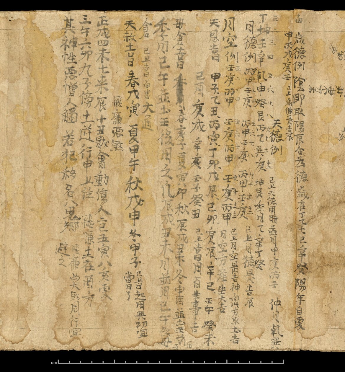 Testo di divinazione, Dunhuang Mogao, Cina, c.978 da School Chinese