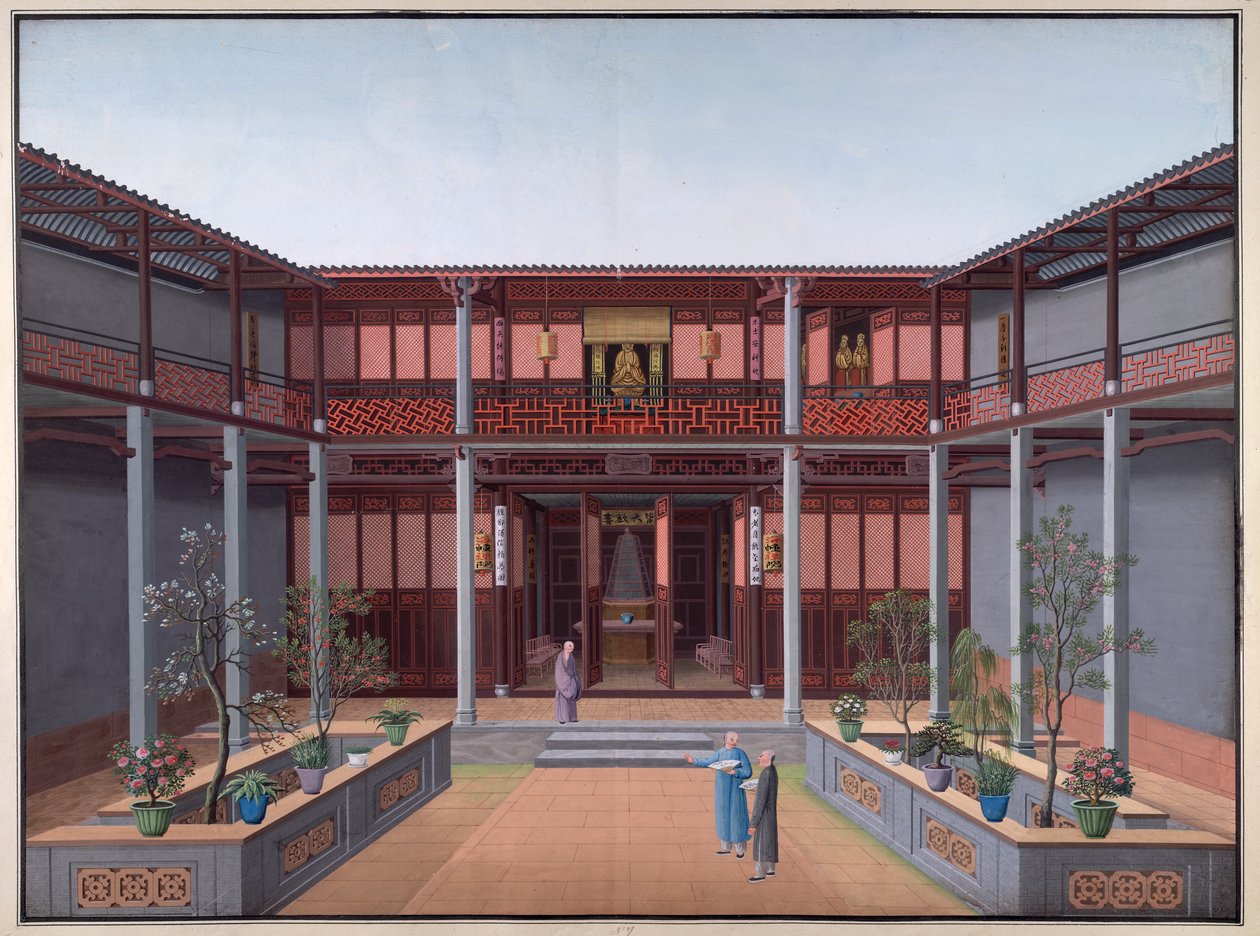 Tempio di Honam - Sala di Kuan Yin, Cortile dello Zen da School Chinese