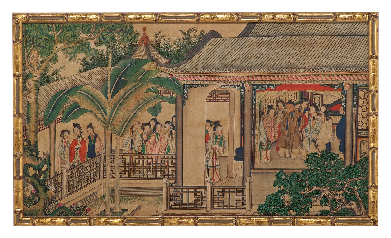 Una delle ventiquattro scene del Sogno della Camera Rossa da School Chinese