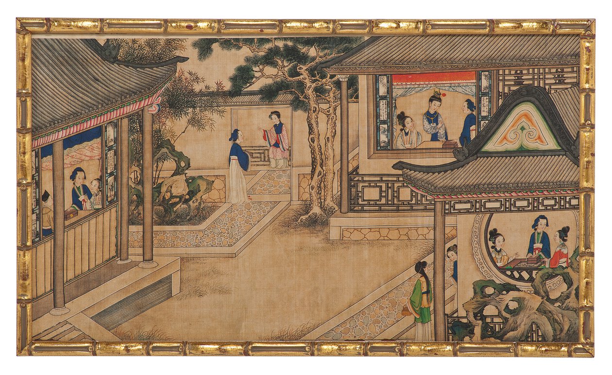 Una delle ventiquattro scene del Sogno della Camera Rossa da School Chinese