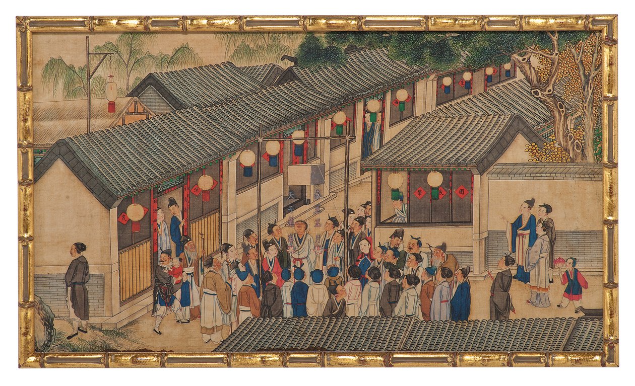 Una delle ventiquattro scene del Sogno della camera rossa da School Chinese