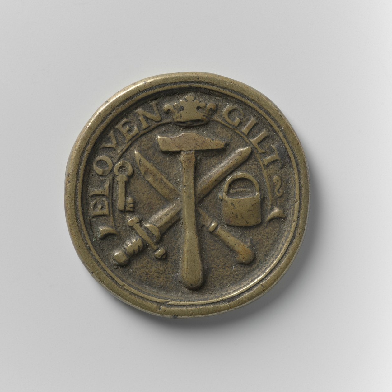 Gettone di presenza della Corporazione dei Fabbri di Amsterdam, c.1700 da School Dutch