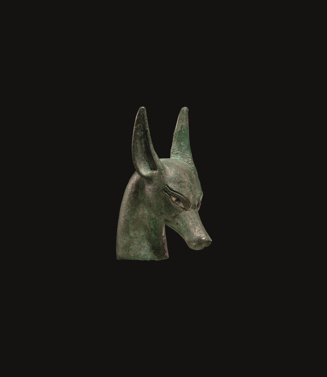 Finale di scettro egiziano in bronzo da School Egyptian