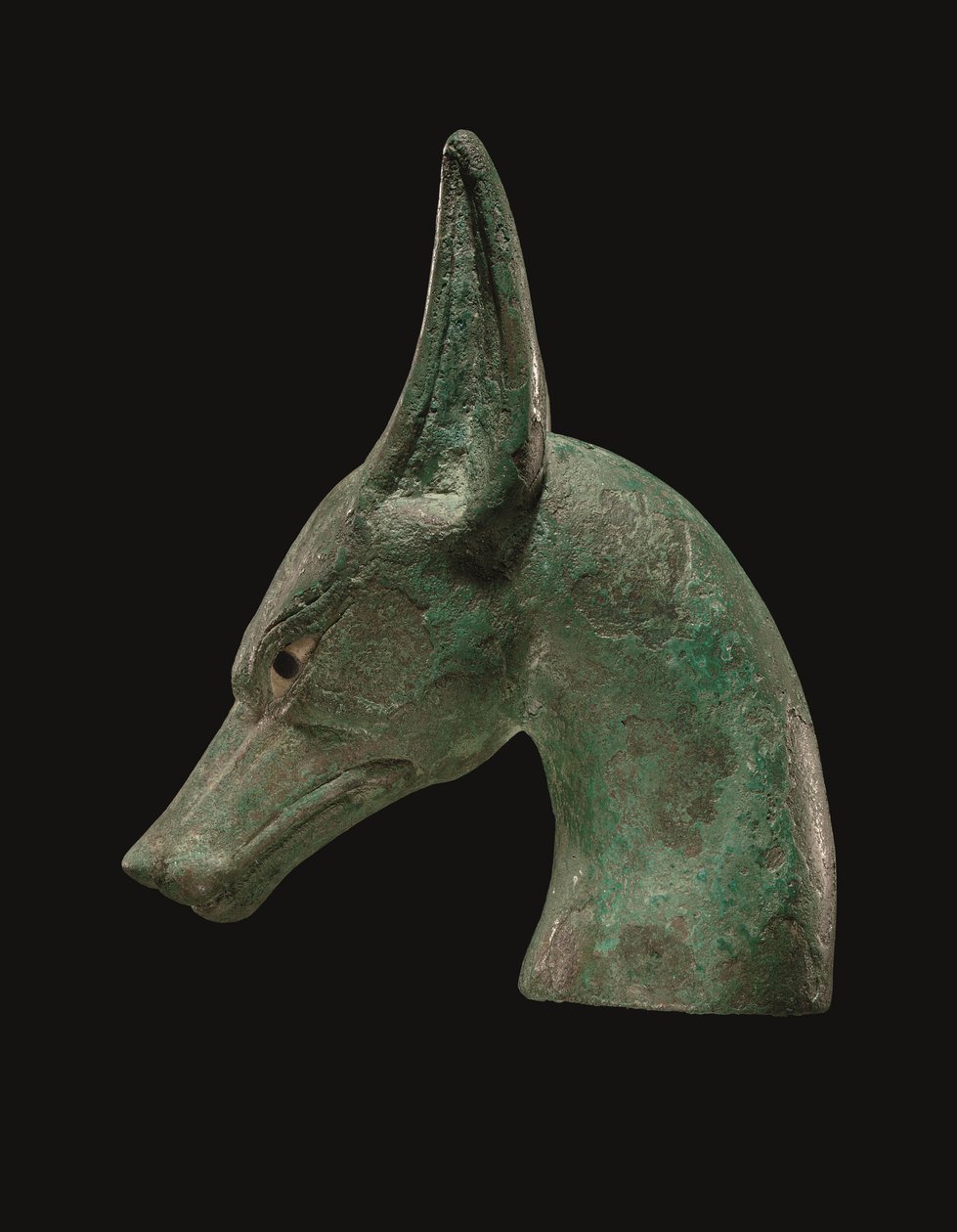 Finale di scettro egiziano in bronzo da School Egyptian