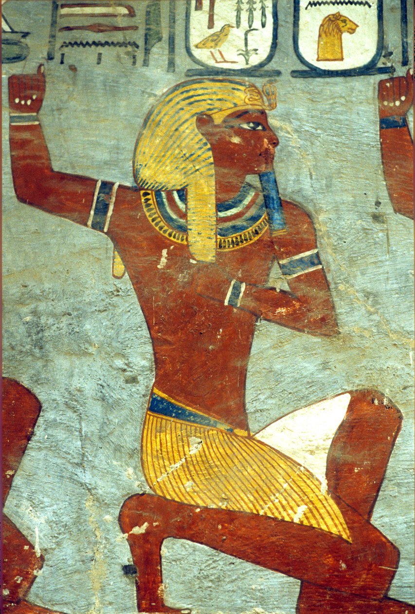 Antico Egitto, dipinto, Tomba di Ramesse I, Tebe da School Egyptian