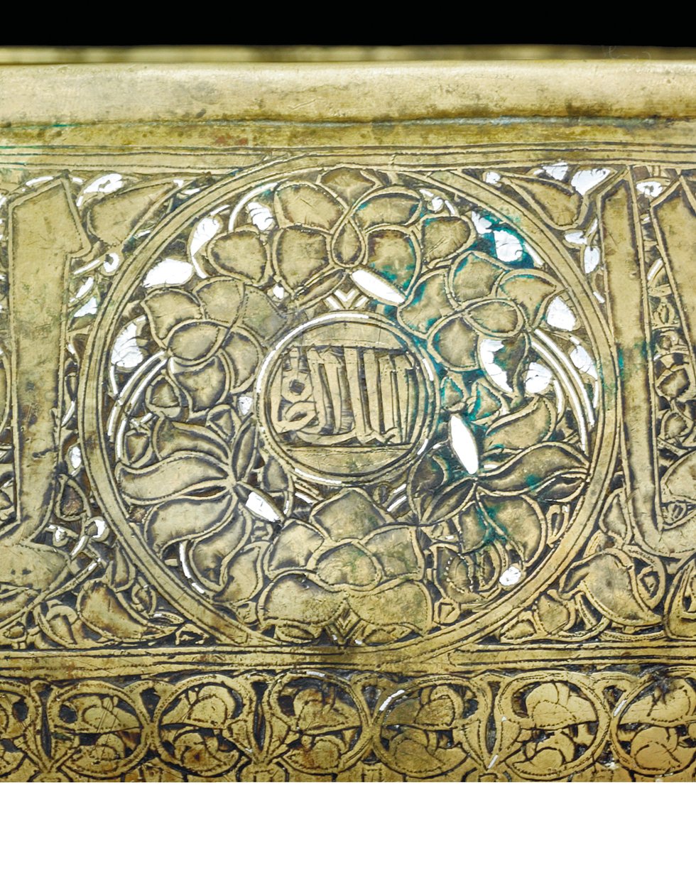 (dettaglio) di una ciotola mamelucca, c.1351 da School Egyptian