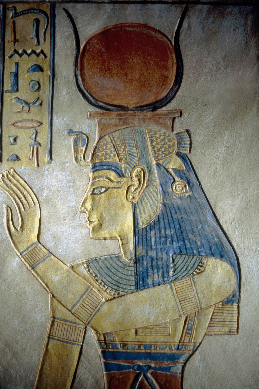 Luxor, Tebe: Valle delle Regine. Tomba di un figlio di Ramses II, La Dea Iside da School Egyptian