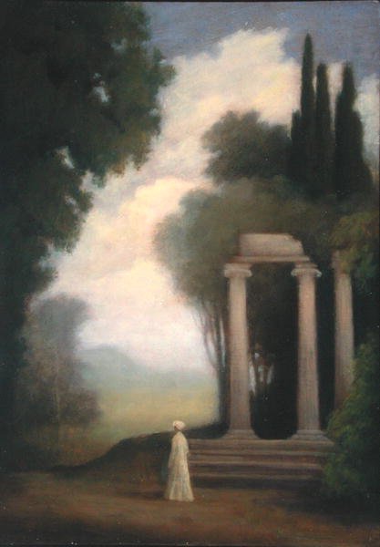 Una figura e un tempio da School English