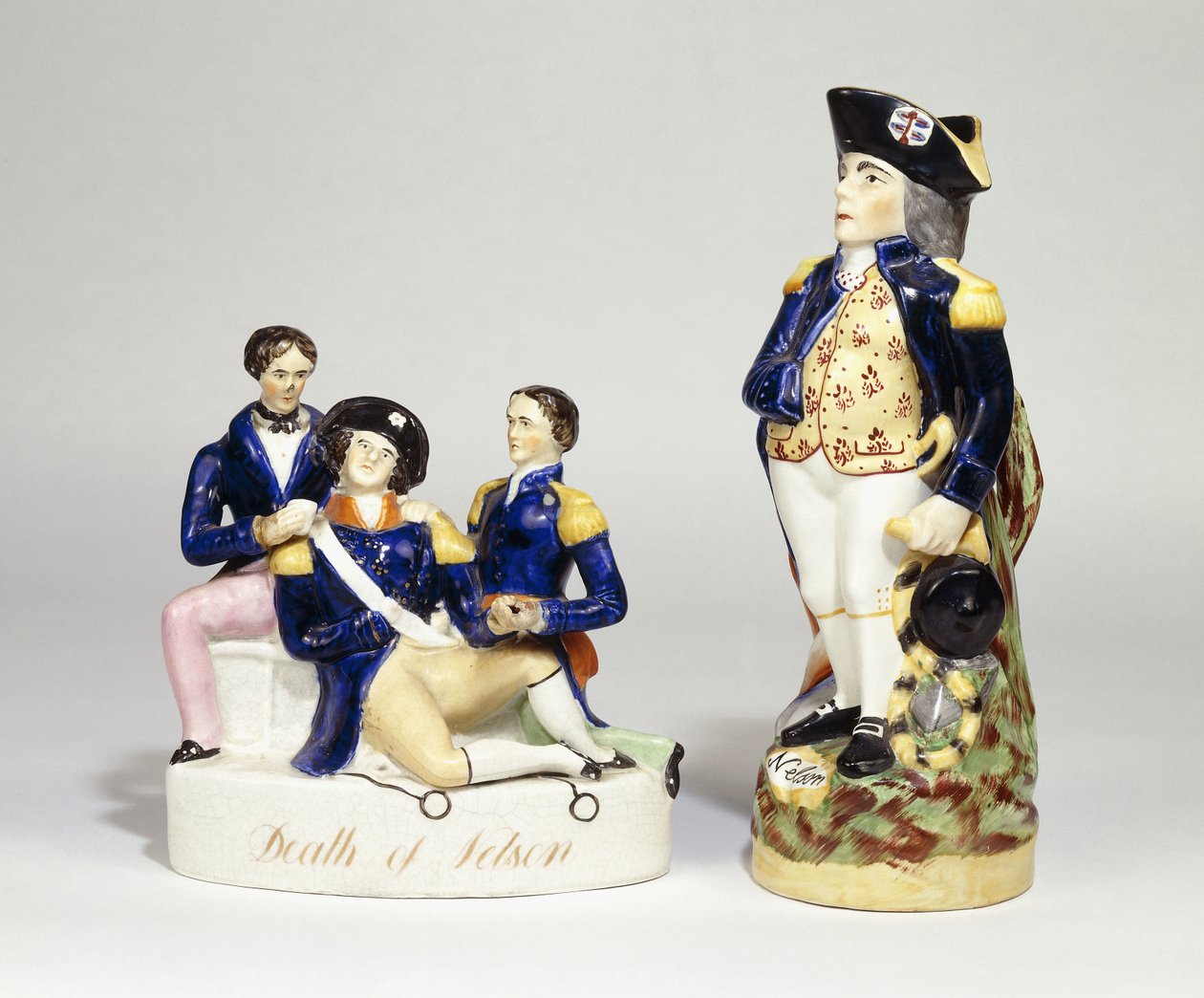 Gruppo di ritratti di Staffordshire della morte di Nelson da School English