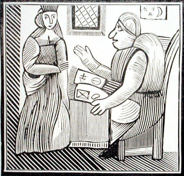 Una donna cerca consiglio dall