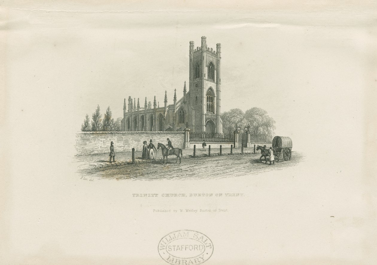 Burton-upon-Trent - Chiesa della Santissima Trinità da School English
