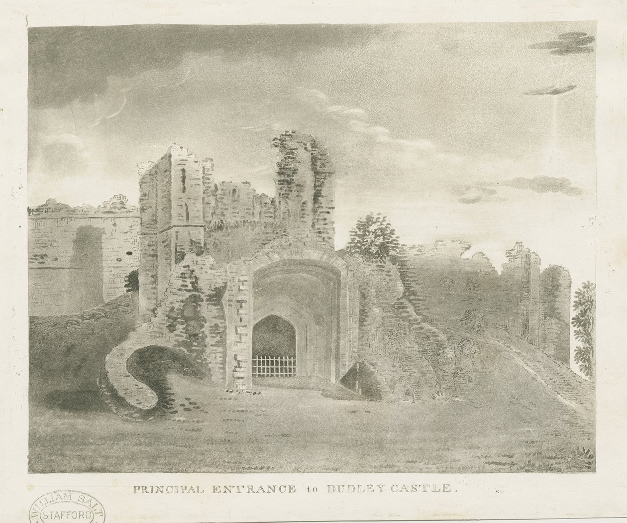 Castello di Dudley - Ingresso principale da School English
