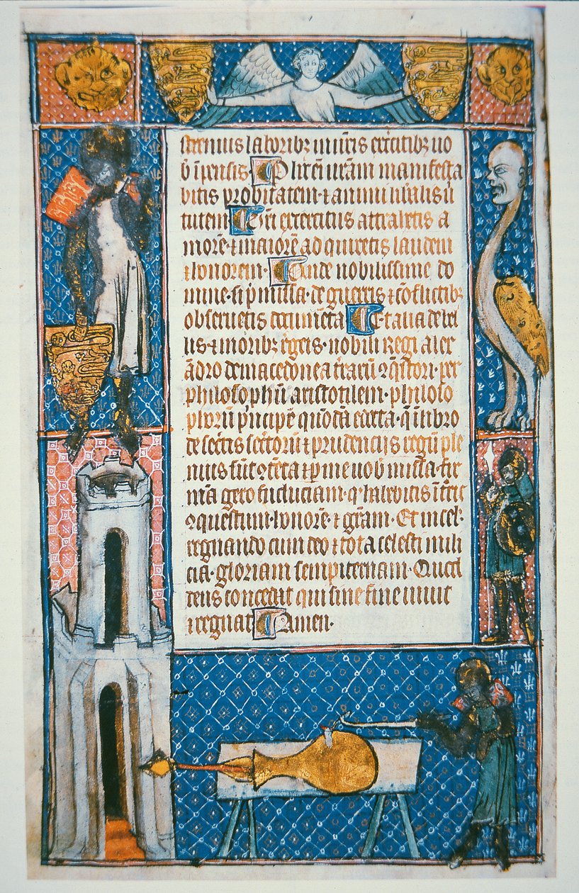 Facsimile della più antica immagine datata di una pistola, foglio da 