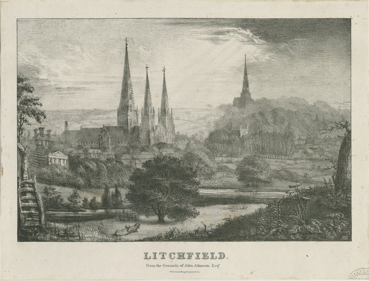 Lichfield - Vista nord-ovest da School English