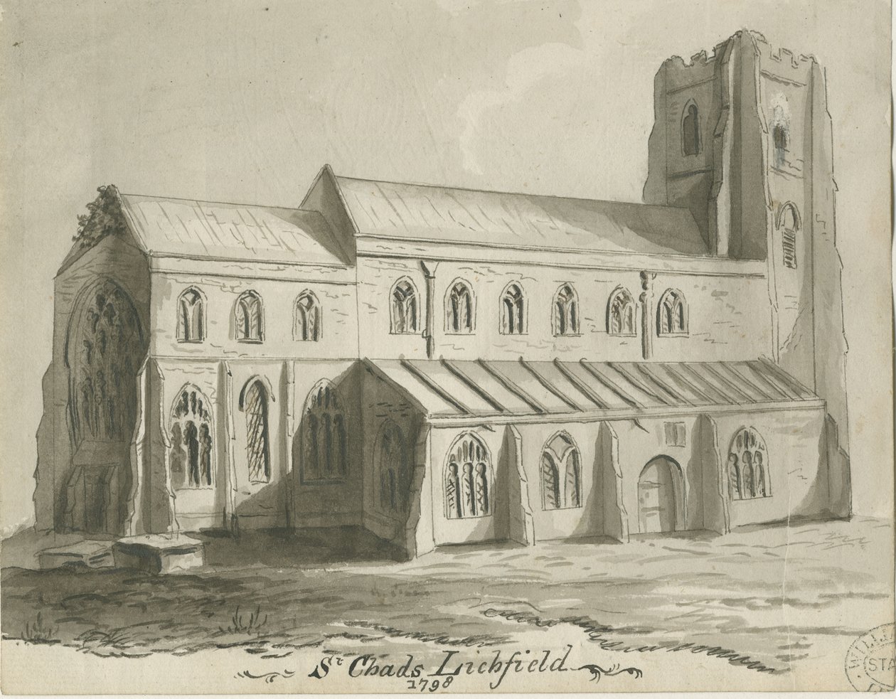 Lichfield - Chiesa di St. Chad da School English
