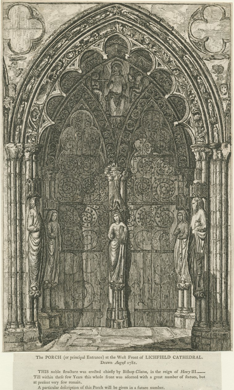 Lichfield Cathedral - Porta Ovest da School English