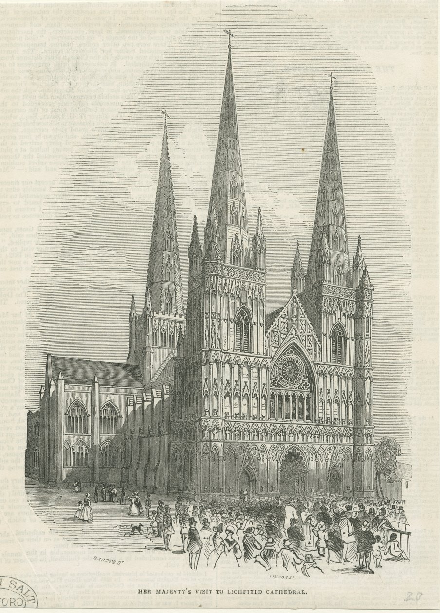 Cattedrale di Lichfield - Facciata Ovest da School English