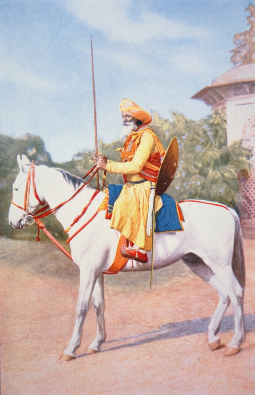Guerriero a cavallo Maratha dell